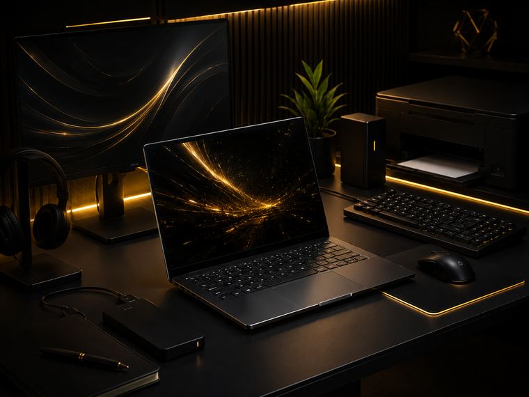 Notebook e equipamentos de informática